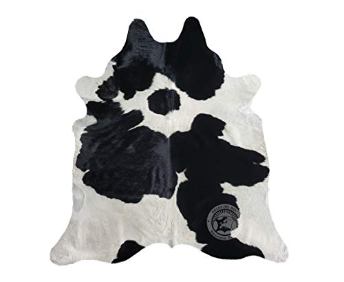 Sunshine Cowhides Alfombra de Piel de Vaca Blanco y Negro 220 x 200 cm Pieles de Sol
