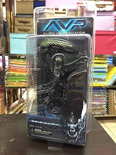 Yvonnezhang Alien VS. Predator Grid Alien Warrior Alien Xenomorph Acción de PVC Figura de colección Modelo Toy 19cm KT1912, B