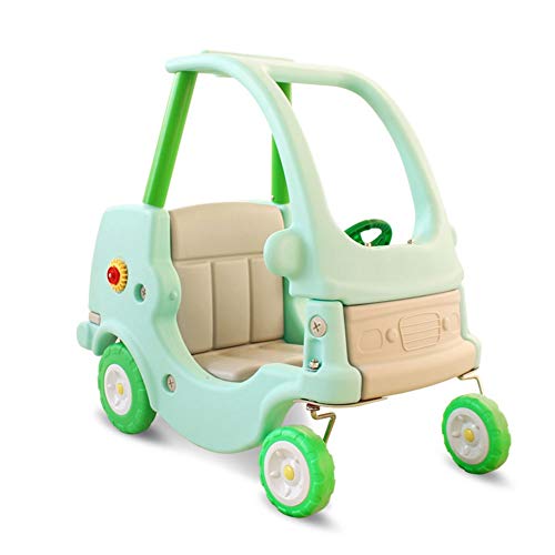 Caminante del bebé, juguetes grandes de los niños, simulación verde del coche de bomberos pueden transportar mercancías y Atención a la seguridad del bebé, tamaño: 90 * 85 * 55cm
