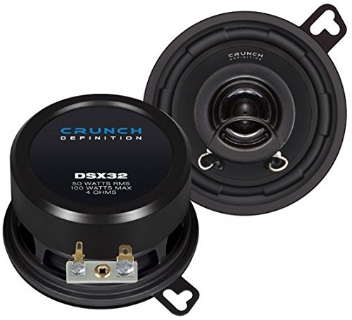 Crunch DSX32 altavoz audio - Altavoces para coche (De 2 vías, 100W, 50W, 4,5 cm, 8,8 cm)