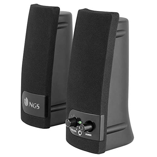 NGS SB150 - Altavoces para Ordenador (4W, Alimentación USB-ON/Off). Color Negro