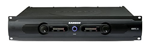 Samson Servo 200 - Amplificador de audio (2.0, 100W, A/B, 6,3 mm, 115-230V, 50/60 Hz) Negro
