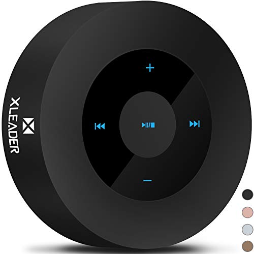 XLEADER SoundAngel (2 Gen) Altavoz Bluetooth Bajo de 5W con Estuche Impermeable IPX7, 15h Música, Diseño Smart Touch, Altavoces Portátil Inalámbrico para Teléfono Tableta Viajar cámping Negro