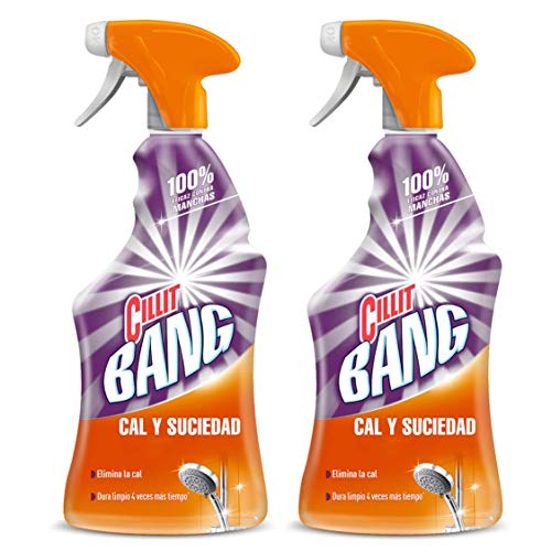 Cillit Bang - Spray Limpiador Cal y Suciedad, para Baños - Pack 2 x 750 ml