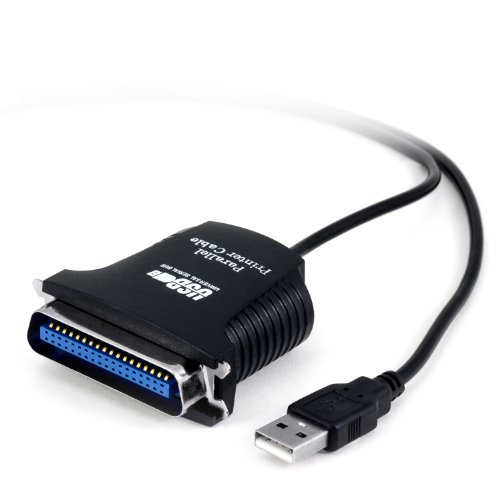 CSL - Adaptador USB a Puerto Paralelo LPT de 36 Pines - Cable de Impresora Cable Adaptador - Plug y Play - 80 cm