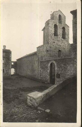 Postal Antigua - Old Postcard : 6 Santuario de Ntra.Sra.del Coll - Fachada y Torre de la Iglesia (Provincia de Gerona - Obispado de Vich)