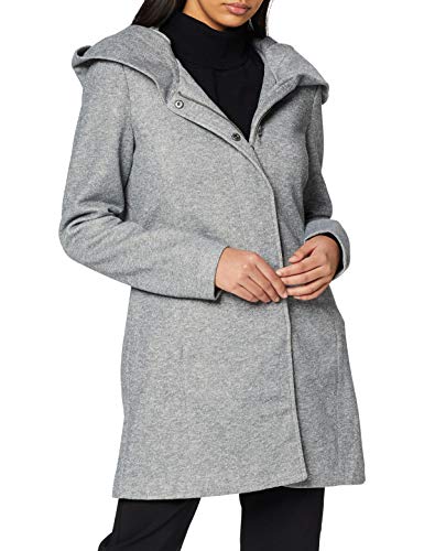 Vero Moda Vmverodona LS Jacket Noos Abrigo, Gris (Light Grey Melange Light Grey Melange), 40 (Talla del Fabricante: Medium) para Mujer