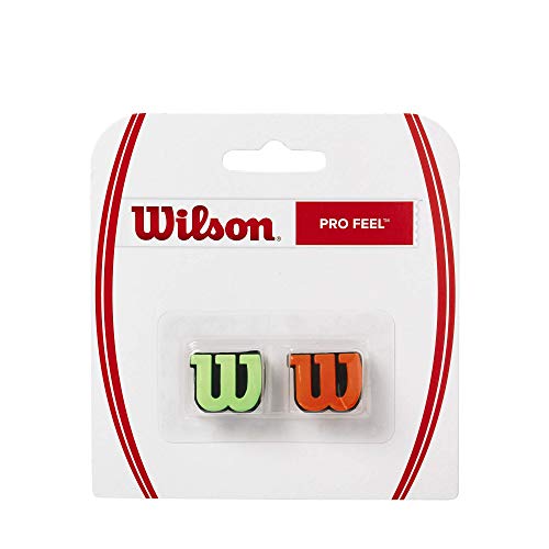 Wilson Pro Feel Raqueta, Unisex Adulto, Verde/Naranja, Talla Única