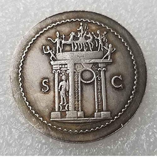 YunBest Moneda Romana Antigua – colección de Monedas Antiguas – Philosopher King – Monedas del Imperio Romano – réplica Antigua Moneda Romana – Morgan Silver Dollar BestShop