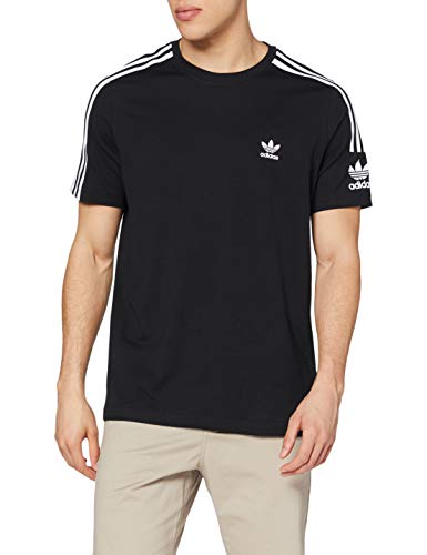 adidas Tech tee T-Shirt, Hombre, Black, M