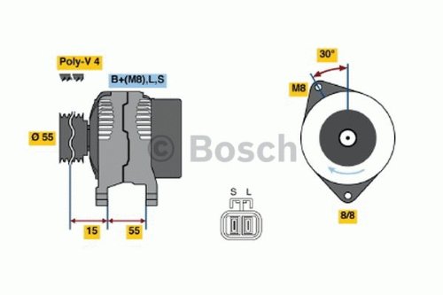 Bosch 986049191 Alternador