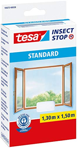 TESA 3937362 Malla Standard para ventanas 1,3mx1,5m blanca, 1,3m:1,5m