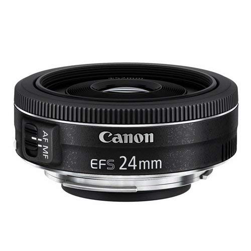 Canon Pancake EF-S 24 mm f/2.8 STM - Objetivo para Canon, distancia focal 24 mm, apertura f/2.8, negro