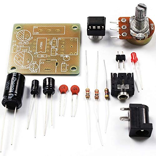 Kit de tarjeta de amplificador de potencia eléctrica Super Mini módulo de amplificador de potencia LM386 3 V-12 V disfraz Fun ICSK025A para altavoz pequeño