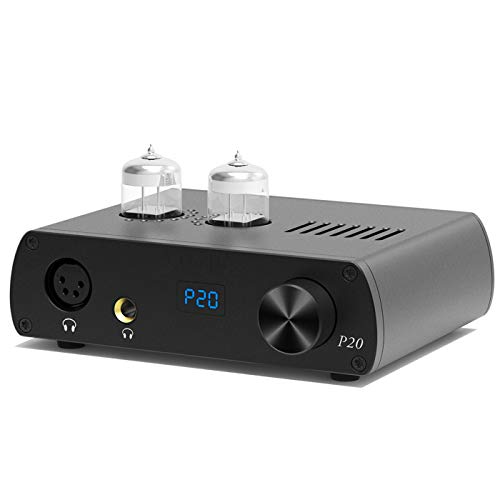 LOXJIE P20 Amplificador para Auriculares Audio Mini Hi-Fi estéreo 6N3 NJW1195 600mW at 64Ω (Negro)
