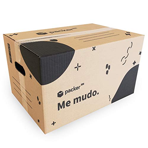 Pack de 20 Cajas Cartón de Mudanza con Asas - 430 x 300 x 250 mm - Packer PRO