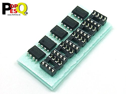 POPESQ® - 5 Piezas/PS x TL071 con/with DIP8 Zócalo/Socket Amplificador Operacional Op Amp #A1801