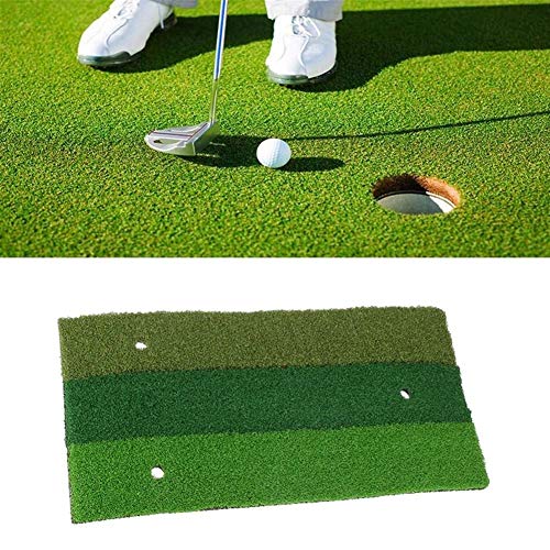 Estera de Golf Campo de la estera de goma al aire libre cubierta Green Golf Golpear Equipamiento de la práctica Mat Excelente Aislamiento de Sonido y Antideslizante ( Color : Verde , Size : 60x30cm )