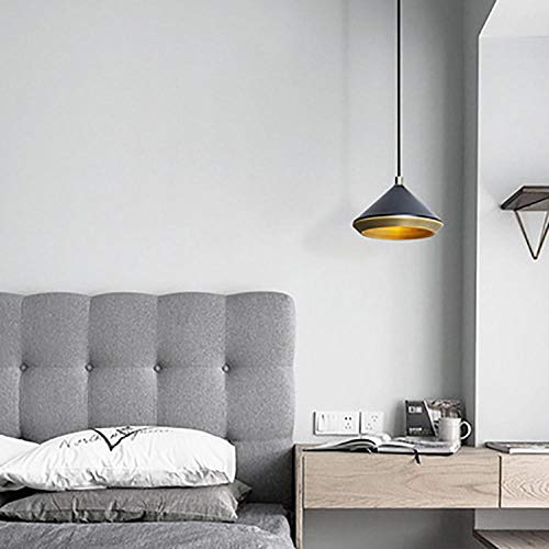 Lámpara de araña de lujo junto a la cama de lujo Restaurante nórdico moderno minimalista Apartamento B & B lámpara de araña de aluminio y oro-luz blanca_negro