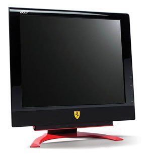 Acer F-19 19i Ferrari LCD with CrystalBrite TV Tuner S-Video DVI & Ana 19" Negro pantalla para PC - Monitor (48,3 cm (19"), 400 cd / m², 1280 x 1024 Pixeles, 8 ms, 550:1, 140°)