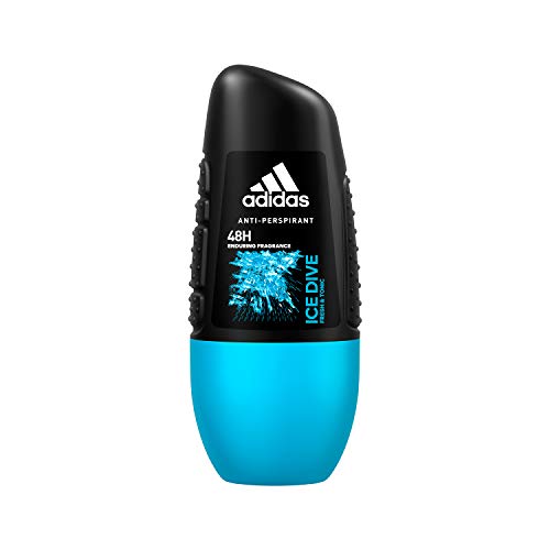adidas Ice Dive Anti perspirant Desodorante Roll On para hombre con schweißhemmender Efecto para hasta 48h, 6 pack (6 x 50 ml)