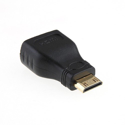 Generic PB20586 Adaptador de Cable Mini HDMI HDMI Negro - Adaptador para Cable (Mini HDMI, HDMI, Male Connector/Female Connector, Negro)