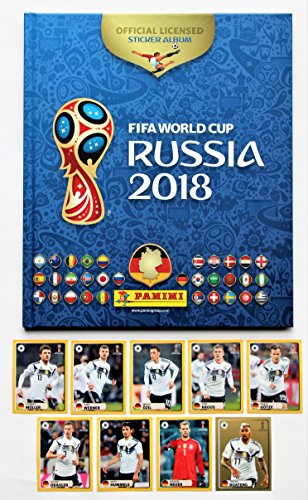 Panini WM 2018 Rusia – Álbum de Lee Hard Cover + Set Todos los 9 Pegatinas M1 – M9 mcdo nalds