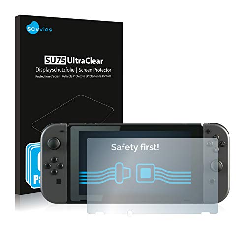 savvies Protector Pantalla Compatible con Nintendo Switch (6 Unidades) Pelicula Ultra Transparente