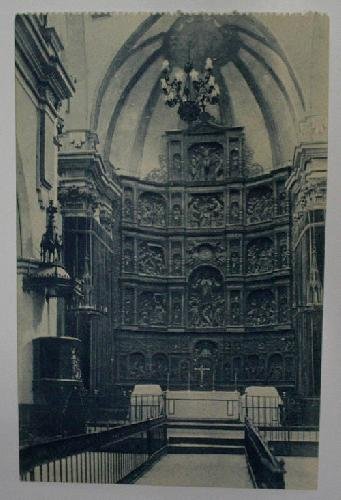 Antigua postal. Old post card. TERUEL. La Catedral. Retablo del Altar Mayor