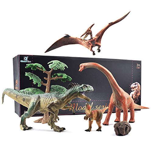 GizmoVine Juguetes de Dinosaurios, Educativo Realista Dinosaurio Jugar Juguetes Animales Acción Figuras Regalos de Cumpleanos para Niños Construcción de Juego (W3A)