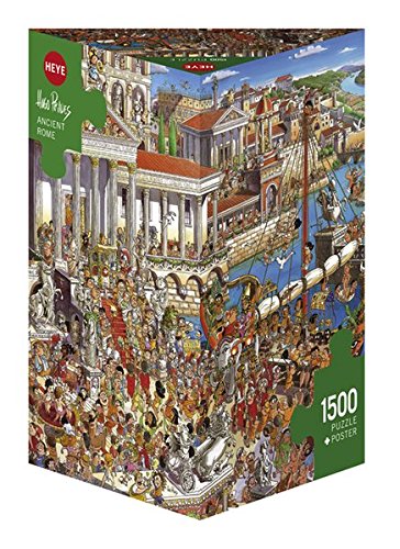 Heye 29791 – Ancient Rome triangular, Hugo Prades, incluye póster, Puzzle de 1500 piezas