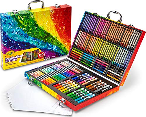 Crayola Inspiration art case  - Kit de manualidades para niños (Lápiz de color, Lápiz, Rotulador), 140 piezas , Modelos/colores Surtidos, 1 Unidad