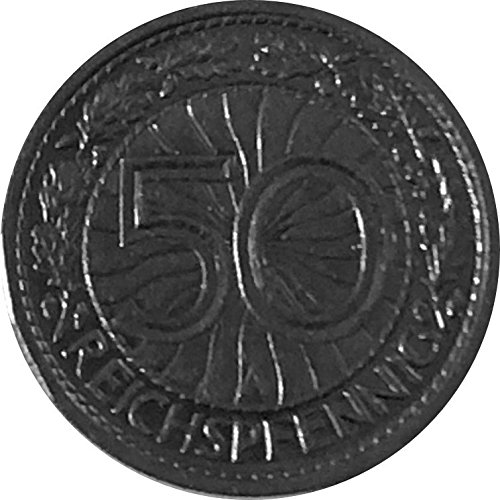Münzen 50 Reichspfennig Alemania, 1931 A (Jäger: 324) Extraordinariamente Bien Conservada, Níquel