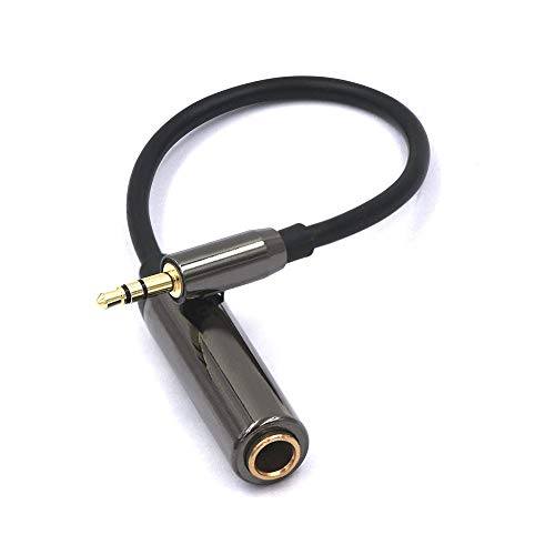 VCE Adaptador de Audio Cable Jack a minijack Estéreo 3,5 mm a 6,35 mm Macho a Hembra -20cm 1 Pieza