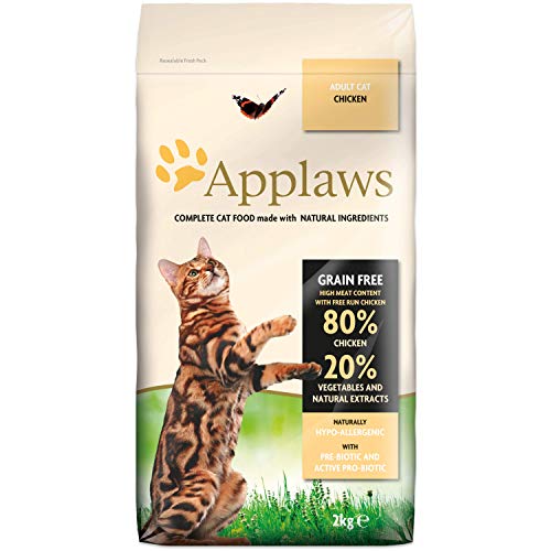 Applaws Comida seca para gatos, pollo/adulto, 2 kg