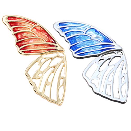 Holibanna Broche de ala de Mariposa Broche Esmaltado de Estilo Vintage Conjunto de Accesorios de Ropa para Mujer Broche de Filigrana de Bufanda de Cristal Multicolor