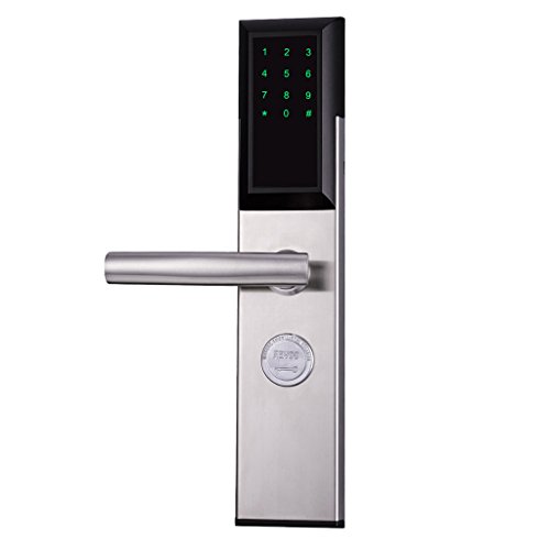 ZHNA Teléfono móvil Remote Bluetooth App Desbloqueo Alquiler de Apartamentos Seguridad Puerta Cerradura Office Home Smart Lock (Color : Silver, Size : C)