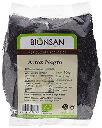 Bionsan Arroz Negro de Cultivo Ecológico - 500 g