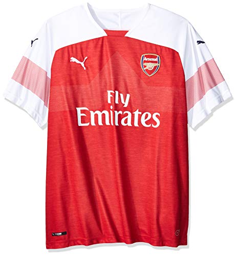 PUMA Arsenal FC Home Shirt Replica SS with EPL Sponsor Logo Jersey, Hombre, Rojo (Chili Pepper Heather/White), S