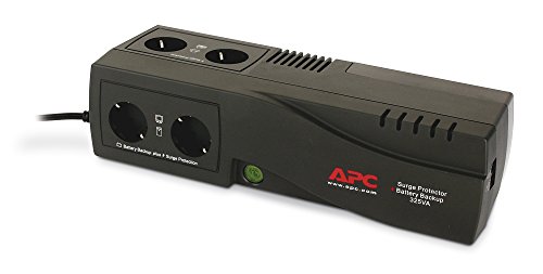 APC SurgeArrest + Battery Backup - Sistema de Alimentación Ininterrumpida (SAI, 325VA), Color Negro