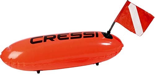 Cressi Torpedo Orange - Boya de Amarre para Barcos, Color Naranja