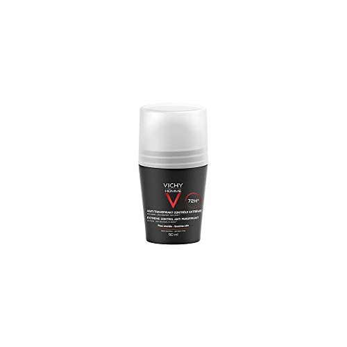 Vichy Homme, Desodorante Roll-On Anti-Transpirante 72 H, 50 ml