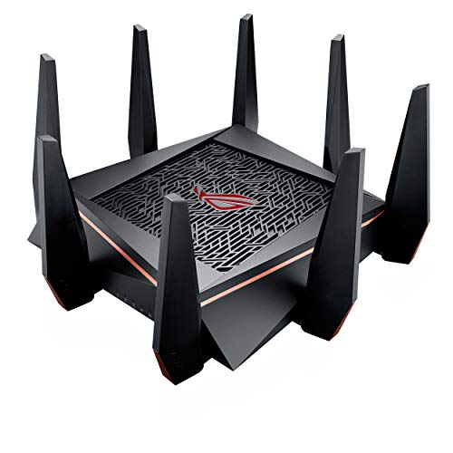 ASUS  Gaming Router WiFiUp to Mbps for streaming8 QuadCore Processor Gaming Port Whole Home Mesh System Tapones para los oídos 10 Centimeters Negro (Black)