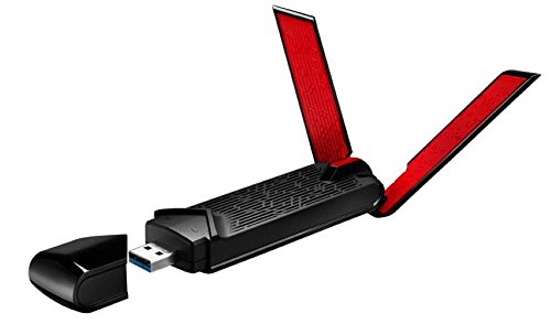 ASUS USB-AC68 - Adaptador Inalámbrico USB 3.0 Wi-Fi Dual Band AC1900 (AiRadar, MIMO 3T4R)