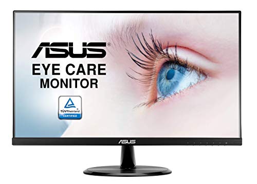 ASUS VP249HE, Monitor Eye Care (Full HD, IPS, Sin Marco, Antiparpadeo, Filtro de Luz Azul), HDMI, 23.8”, Negro