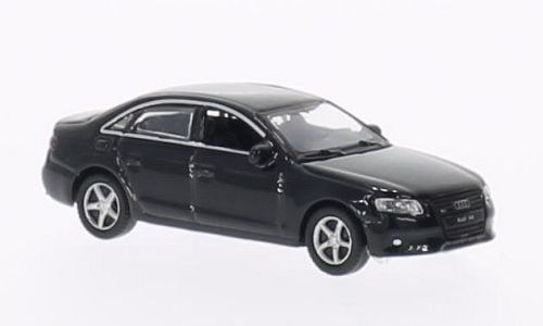 Audi A4, negro, 2008, Modelo de Auto, modello completo, Welly 1:87