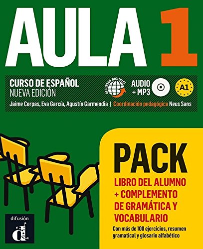 Aula 1 Pack Libro del alumno+complemento de gramática y vocabulario: Aula 1 Pack Libro del alumno+complemento de gramática y vocabulario