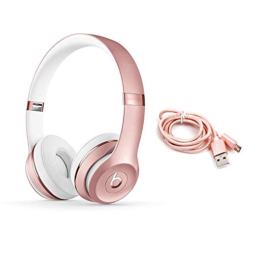 Beats Solo3 - Auriculares in-Ear inalámbricos, Color Oro Rosa y Cables Micro USB