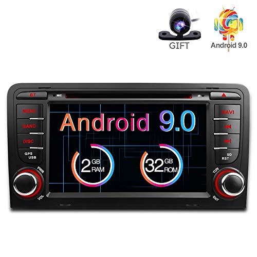Freeauto Radio estérea de 7 pulgadas Android 8.1 GPS para el reproductor de DVD del coche de Audi A3 / S3 Quad Core con la función de reflejo de la pantalla y OBD2