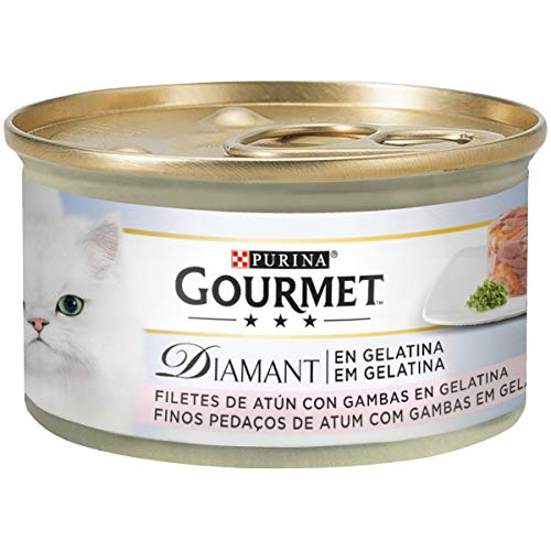 Purina Gourmet Diamant Delicias en Gelatina comida para gatos con Atun 24 x 85 g